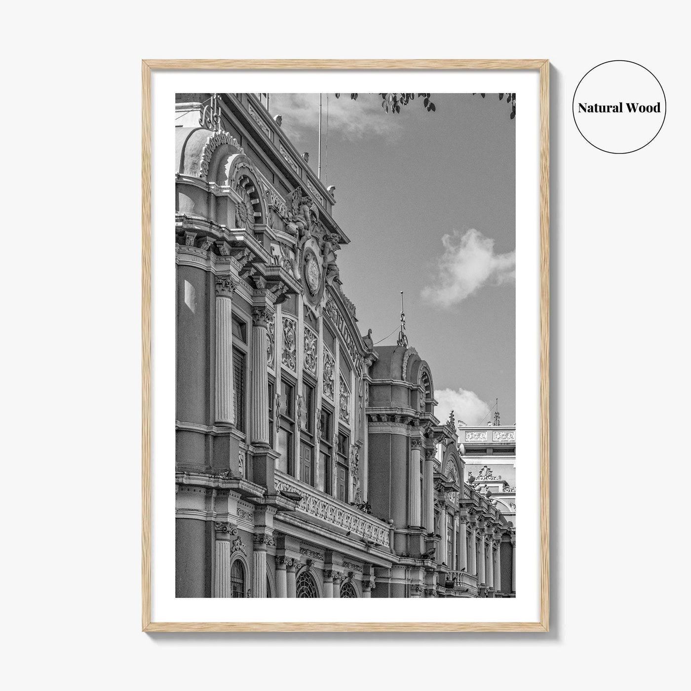 San Jose Costa Rica Black and White Fine Art Photo Print, City Wall Poster