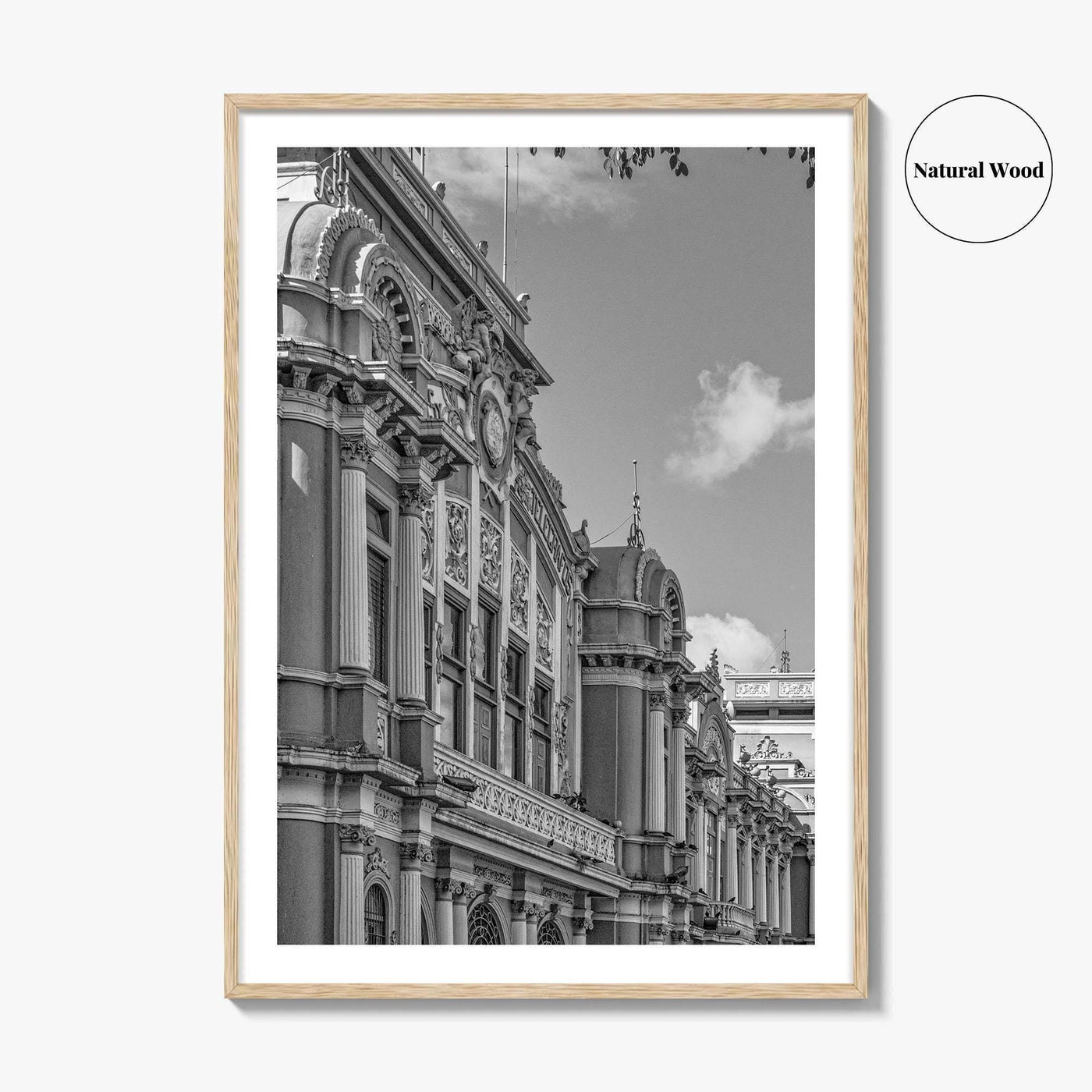 San Jose Costa Rica Black and White Fine Art Photo Print, City Wall Poster