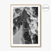 Mona Vale Rock Pool Black and White Fine Art Photo Print, Sydney Australia Poster