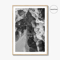Mona Vale Rock Pool Black and White Fine Art Photo Print, Sydney Australia Poster