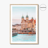 Lucerne Fine Art Photo Print, Switzerland, Chapel Bridge, Vierwaldstattersee, Wall Decor, Poster