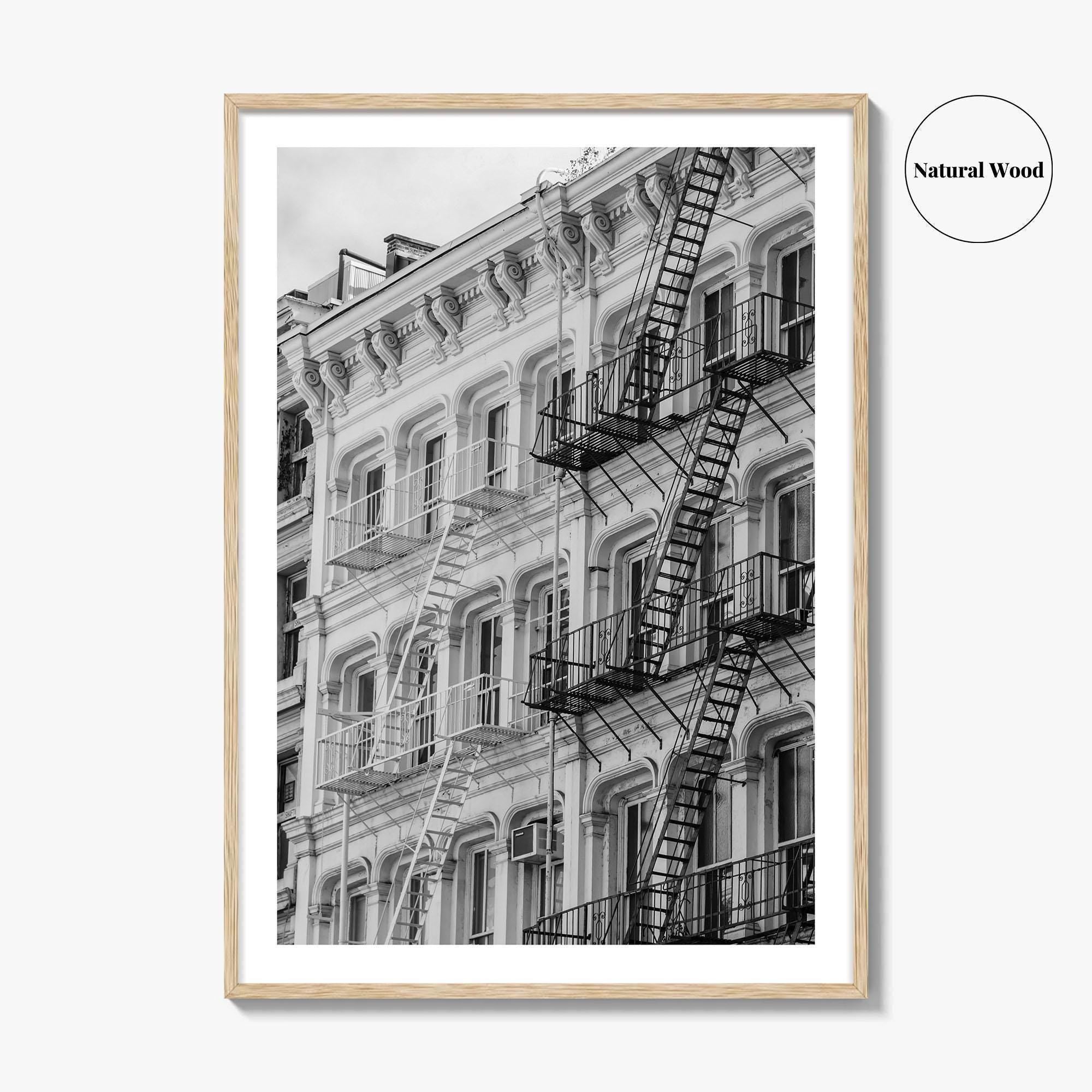 SoHo Black and White Fine Art Photo Print, New York City NYC, Manhattan Poster