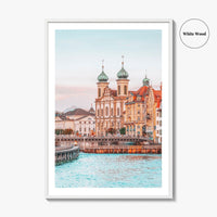 Lucerne Fine Art Photo Print, Switzerland, Chapel Bridge, Vierwaldstattersee, Wall Decor, Poster