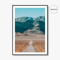 US Route 50 Utah Fine Art Photo Print, Great Basin Desert Mountains, USA Poster