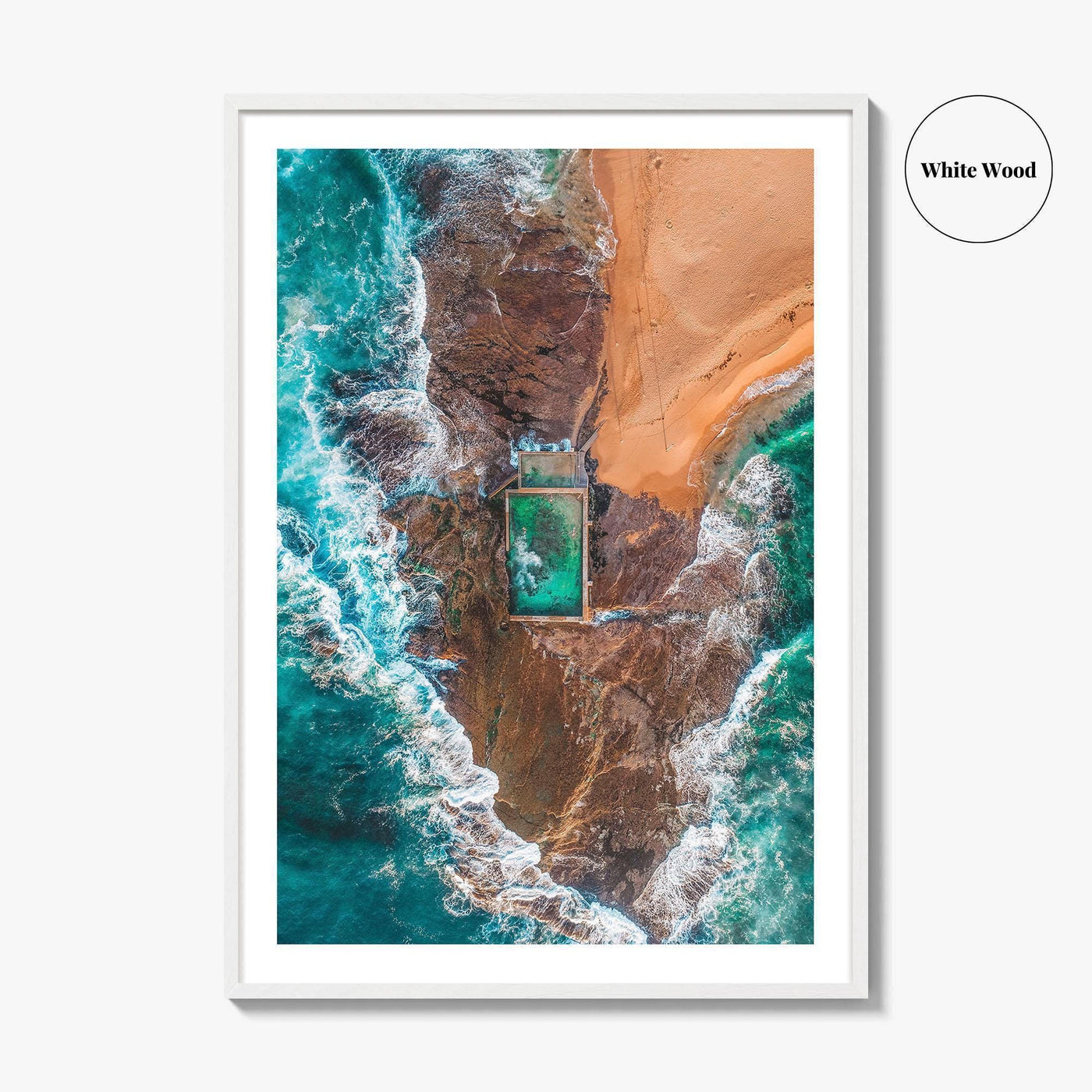 Sydney Northern Beaches Fine Art Photo Print, Aerial, New South Wales, Australia, Wall Poster