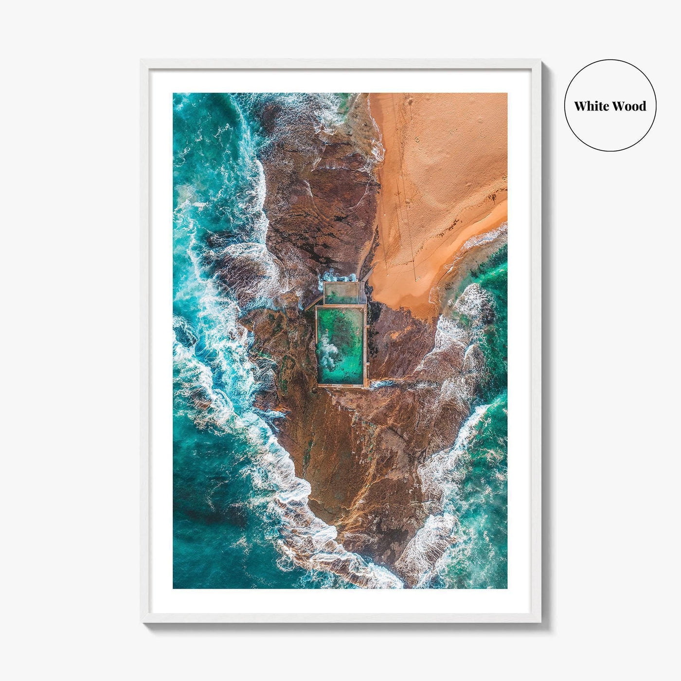 Sydney Northern Beaches Fine Art Photo Print, Aerial, New South Wales, Australia, Wall Poster