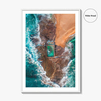 Sydney Northern Beaches Fine Art Photo Print, Aerial, New South Wales, Australia, Wall Poster
