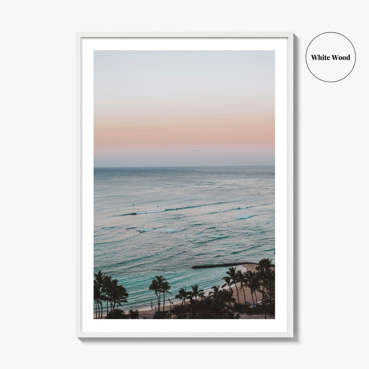 Waikiki Beach Fine Art Photo Print, Honolulu, Oahu, Hawaii USA Wall Poster