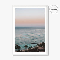 Waikiki Beach Fine Art Photo Print, Honolulu, Oahu, Hawaii USA Wall Poster