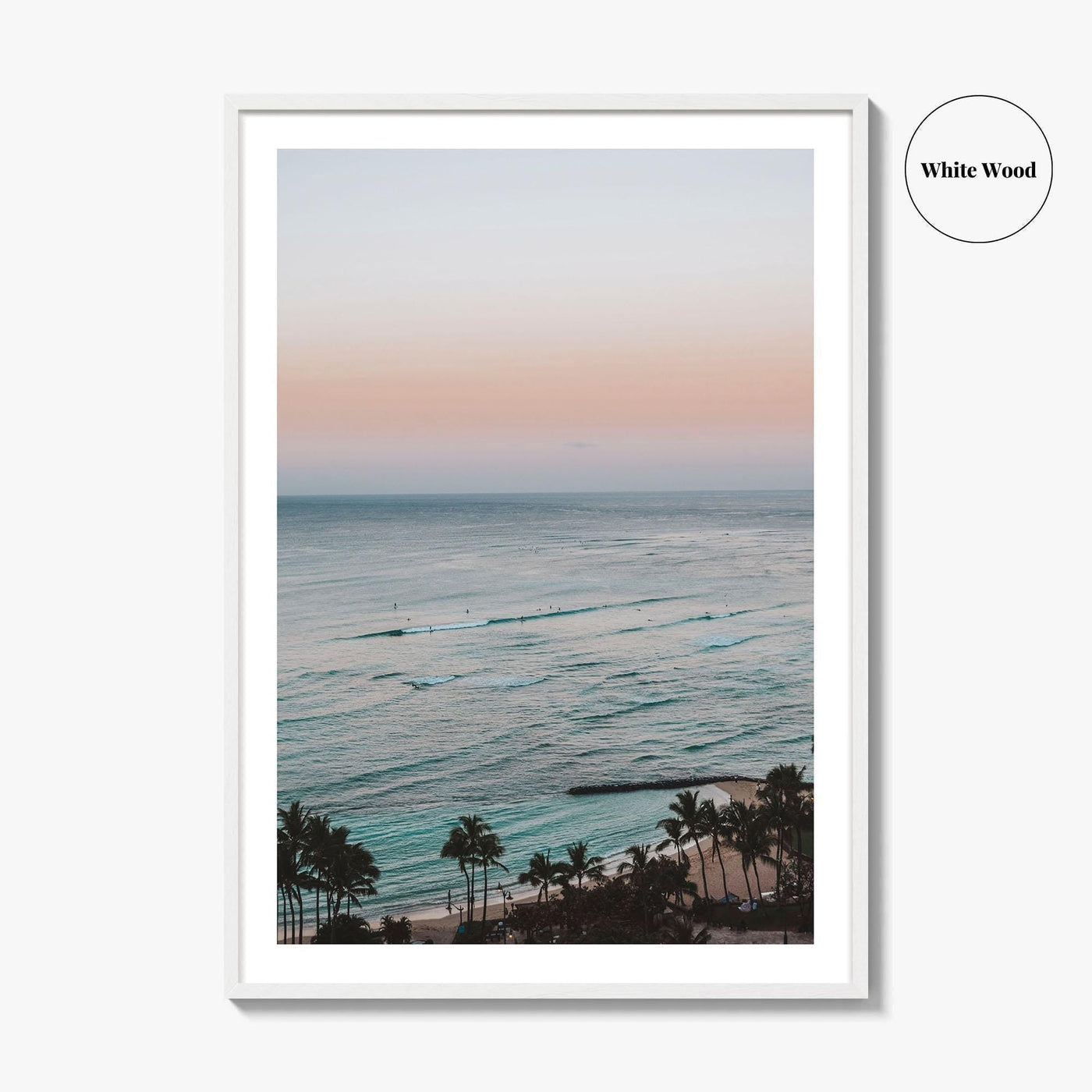 Waikiki Beach Fine Art Photo Print, Honolulu, Oahu, Hawaii USA Wall Poster