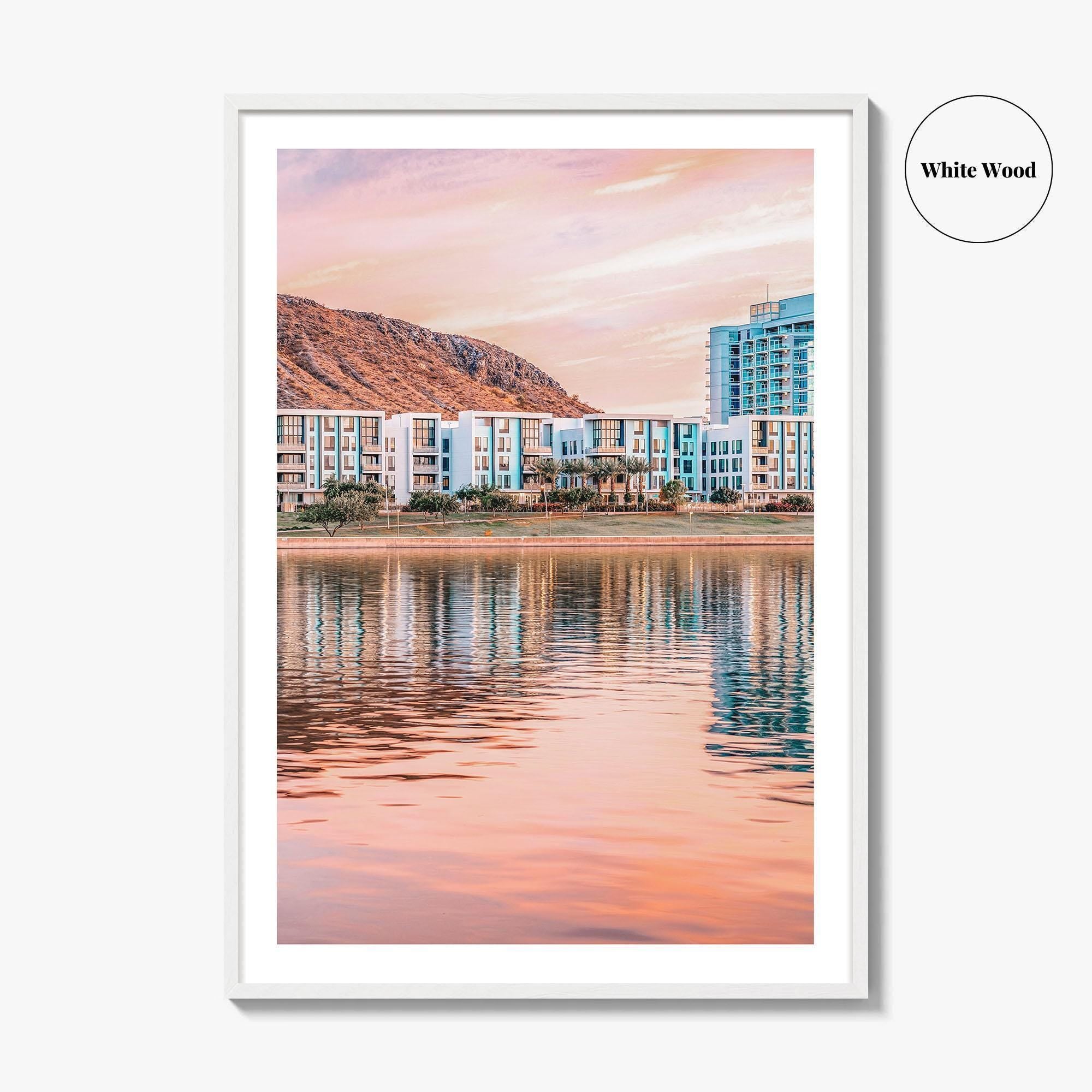 Tempe Fine Art Photo Print, Town Lake, Arizona, Phoenix, USA, Wall Decor, Poster