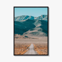 US Route 50 Utah Fine Art Photo Print, Great Basin Desert Mountains, USA Poster