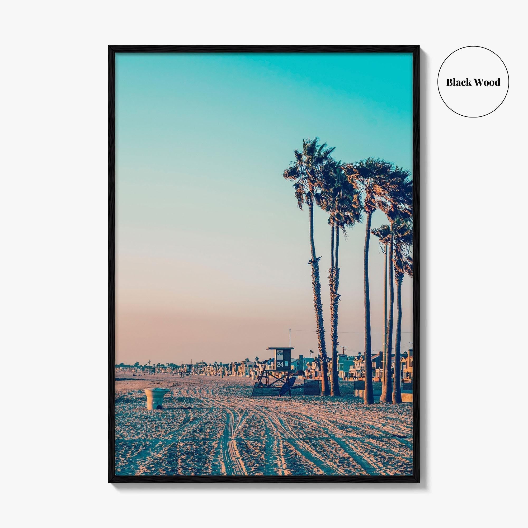 Newport Beach Vintage Fine Art Photo Print, California Wall Poster, Orange County USA, SoCal