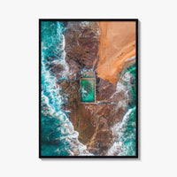 Sydney Northern Beaches Fine Art Photo Print, Aerial, New South Wales, Australia, Wall Poster