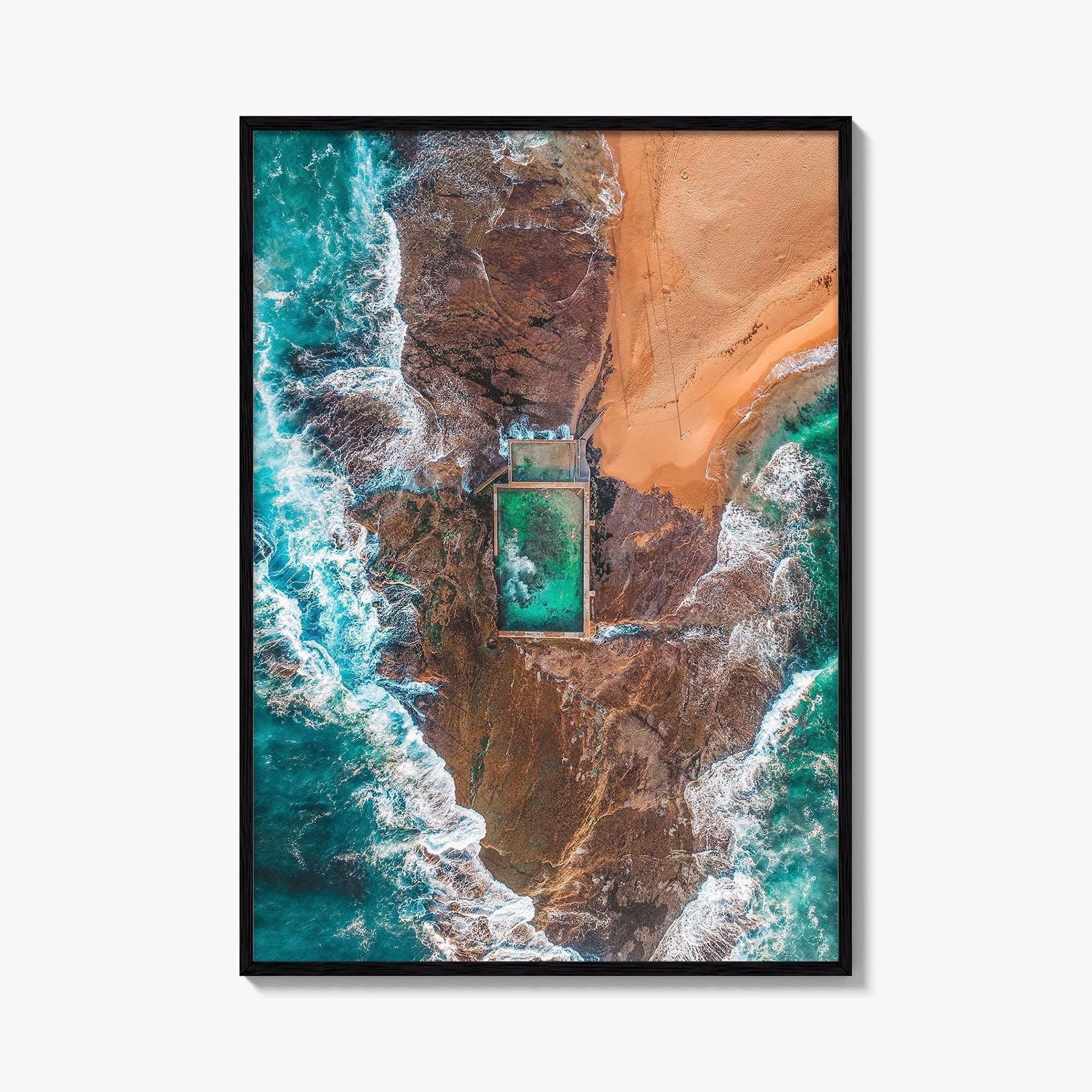 Sydney Northern Beaches Fine Art Photo Print, Aerial, New South Wales, Australia, Wall Poster