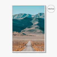 US Route 50 Utah Fine Art Photo Print, Great Basin Desert Mountains, USA Poster