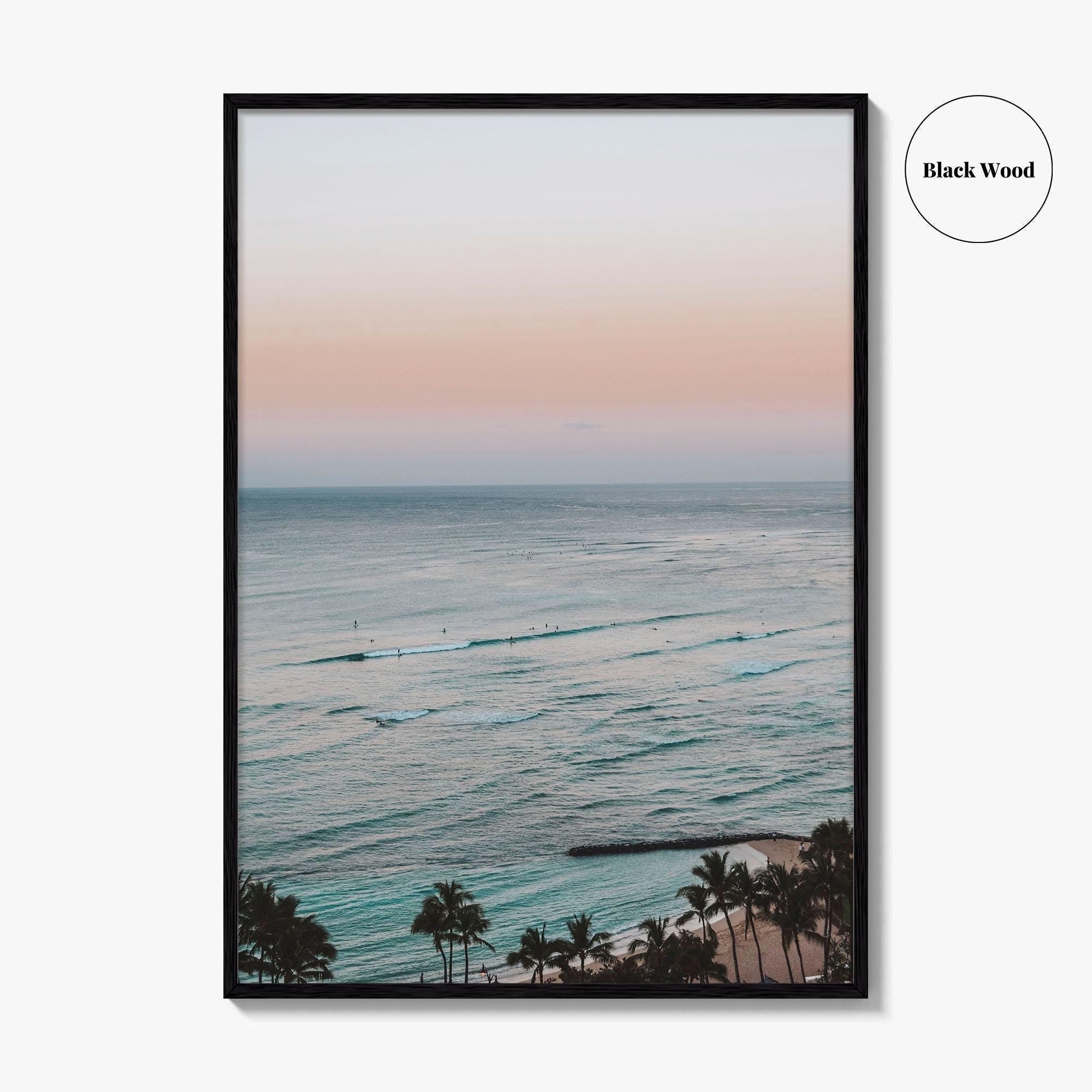 Waikiki Beach Fine Art Photo Print, Honolulu, Oahu, Hawaii USA Wall Poster