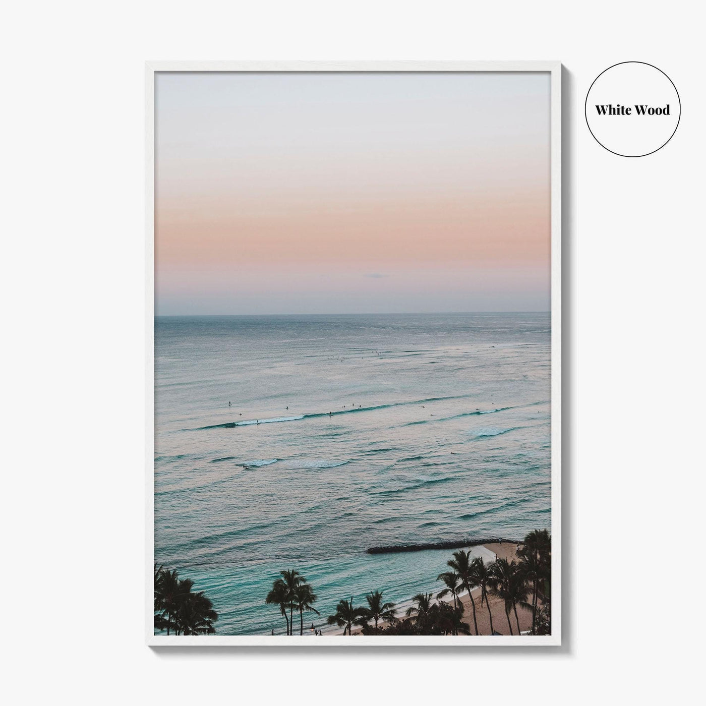 Waikiki Beach Fine Art Photo Print, Honolulu, Oahu, Hawaii USA Wall Poster