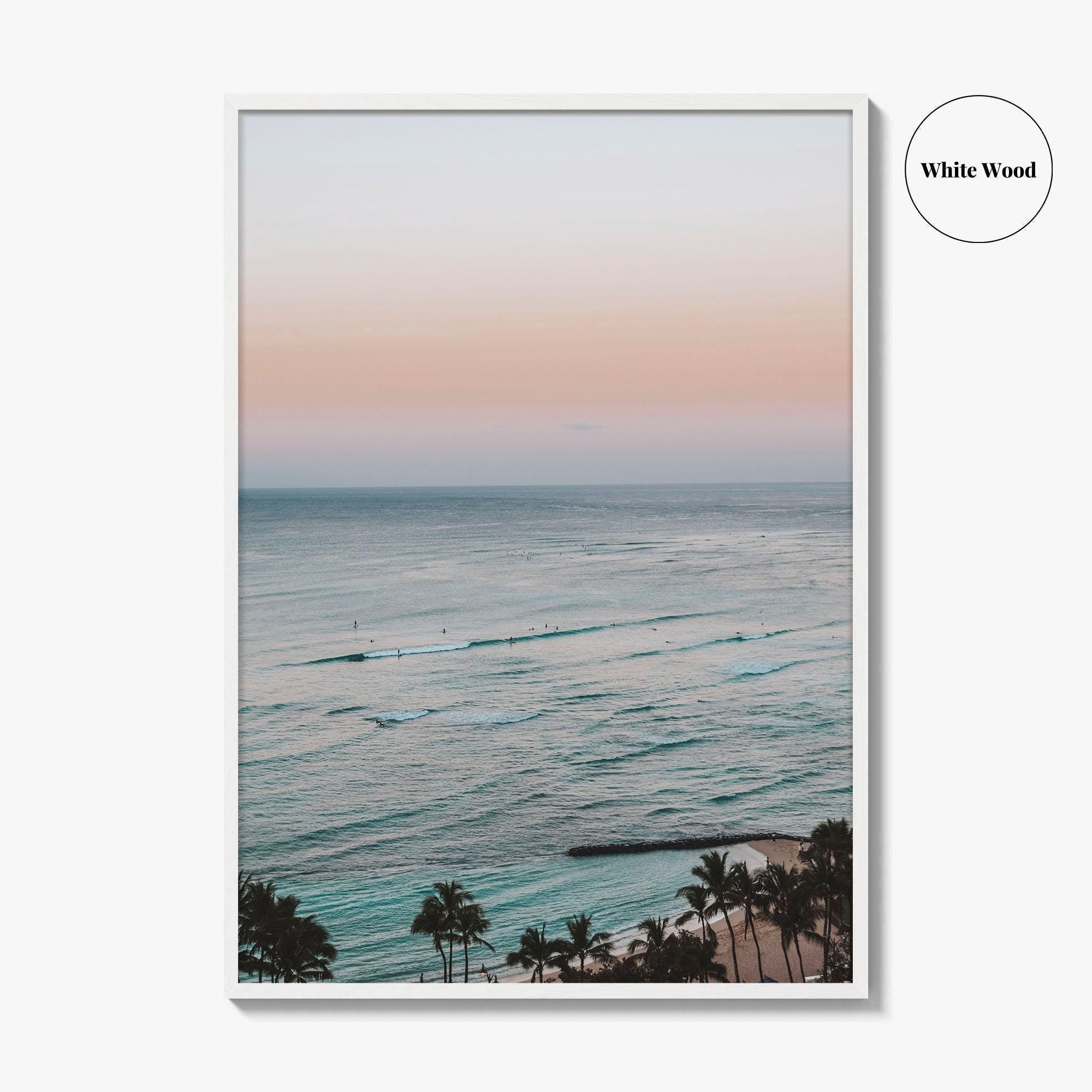 Waikiki Beach Fine Art Photo Print, Honolulu, Oahu, Hawaii USA Wall Poster