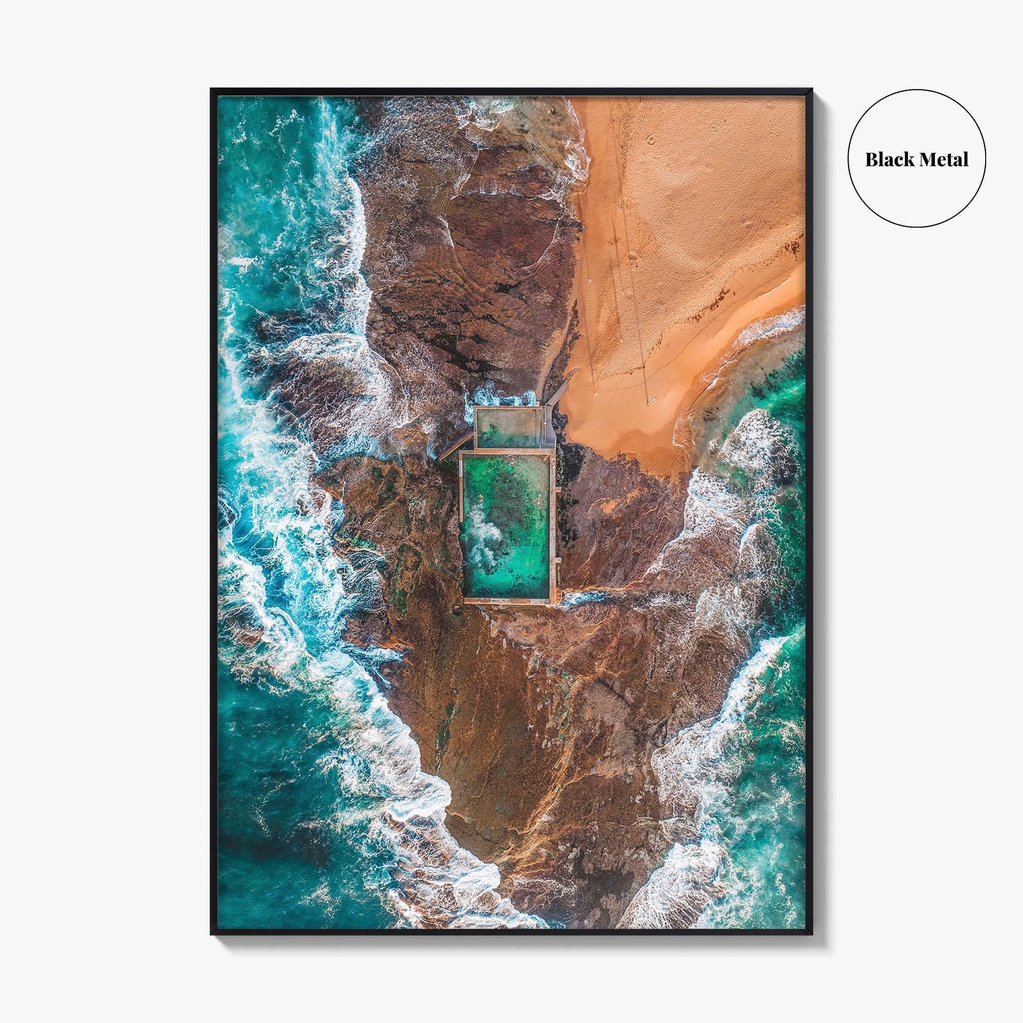 Sydney Northern Beaches Fine Art Photo Print, Aerial, New South Wales, Australia, Wall Poster