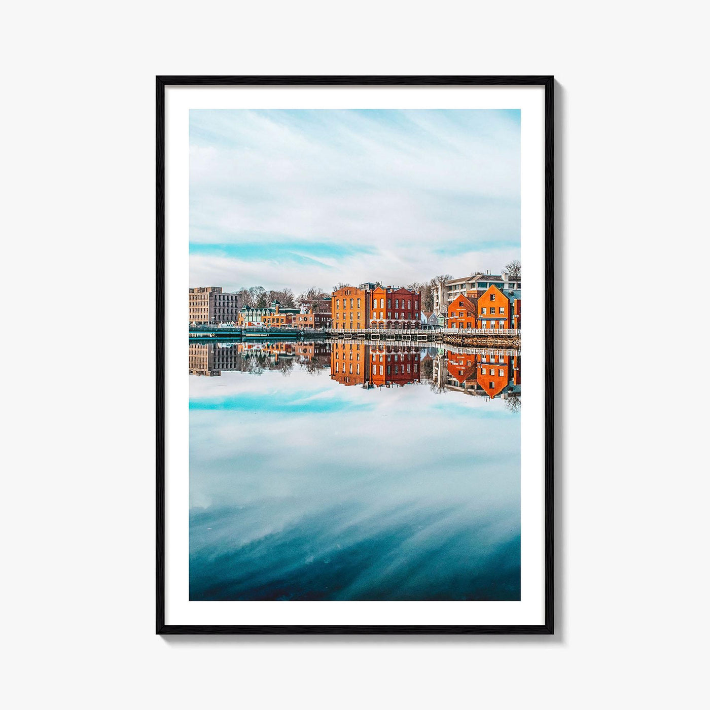 Westport Connecticut Fine Art Photo Print, Saugatuck River Bridge, CT Wall Poster, USA