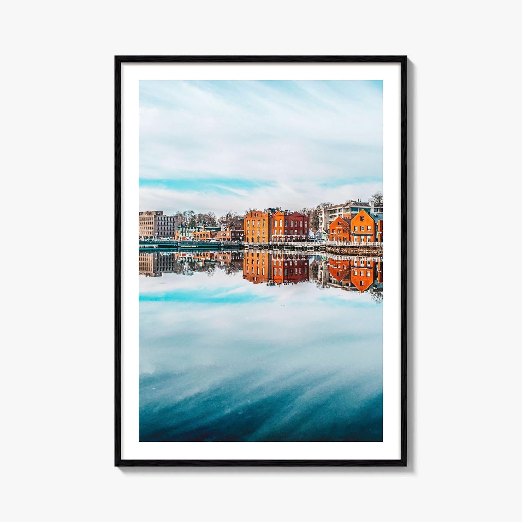 Westport Connecticut Fine Art Photo Print, Saugatuck River Bridge, CT Wall Poster, USA