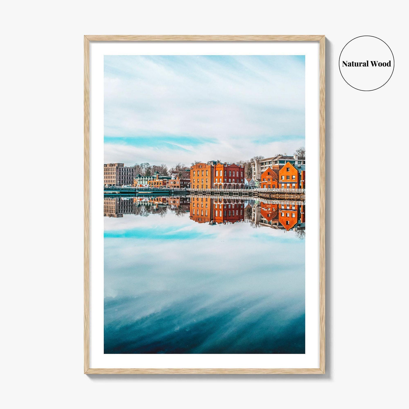 Westport Connecticut Fine Art Photo Print, Saugatuck River Bridge, CT Wall Poster, USA