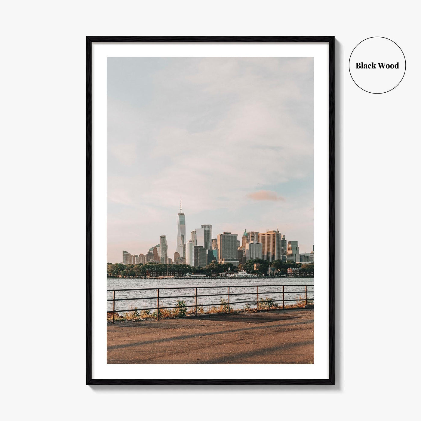 New York City Skyline Fine Art Photo Print, Manhattan, Red Hook Brooklyn, NYC