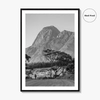 Mulanje Massif Malawi Black and White Fine Art Photo Print, Mount Mulanje, Sapitwa Peak