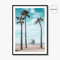 Santa Monica Fine Art Photo Print, Venice Beach, Los Angeles, California Wall Decor Poster