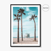 Santa Monica Fine Art Photo Print, Venice Beach, Los Angeles, California Wall Decor Poster