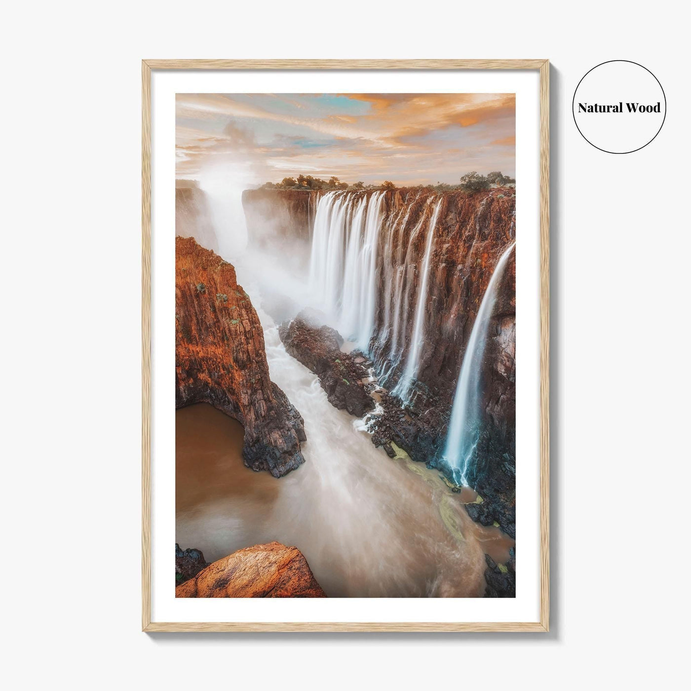 Victoria Falls Fine Art Photo Print, Zimbabwe Zambia Wall Poster, Livingstone