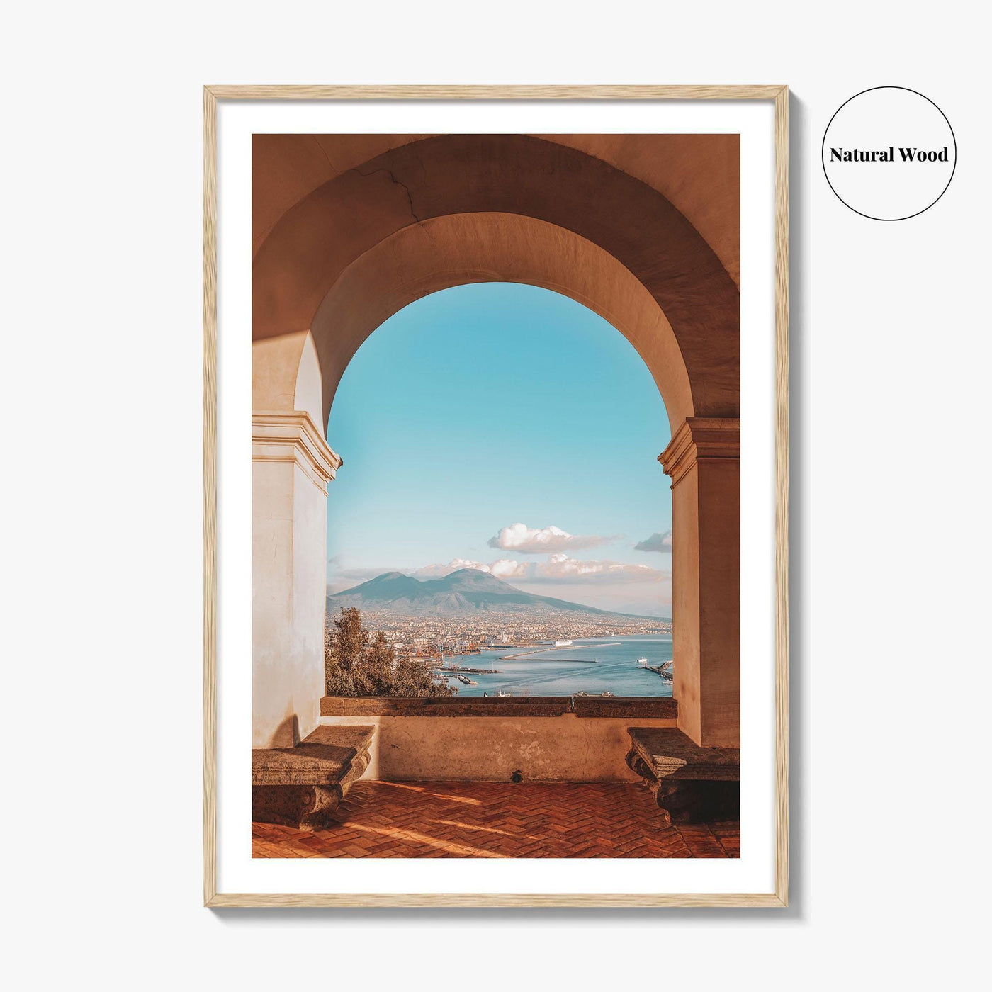 Naples Italy Fine Art Photo Print, Mount Vesuvius, Certosa di San Martino, Campania Poster