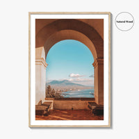 Naples Italy Fine Art Photo Print, Mount Vesuvius, Certosa di San Martino, Campania Poster