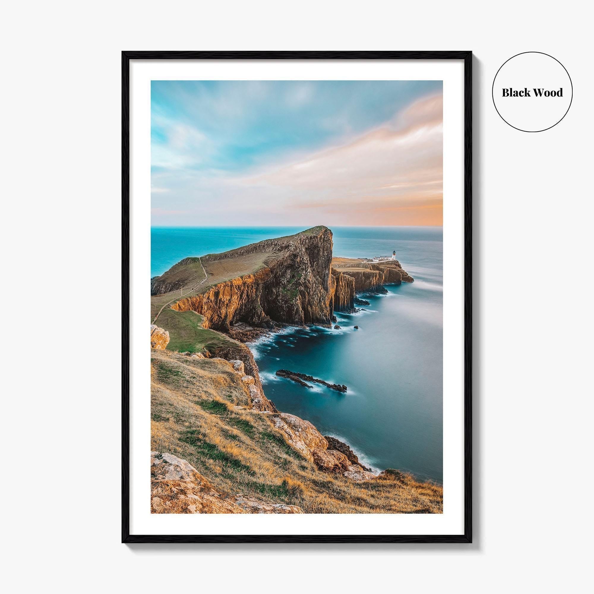 Isle Of Skye Golden Fine Art Photo Print, Neist Point Lighthouse, Scotland Wall Poster