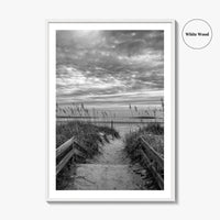 Myrtle Beach Black and White Fine Art Photo Print, South Carolina Poster