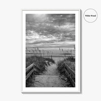Myrtle Beach Black and White Fine Art Photo Print, South Carolina Poster