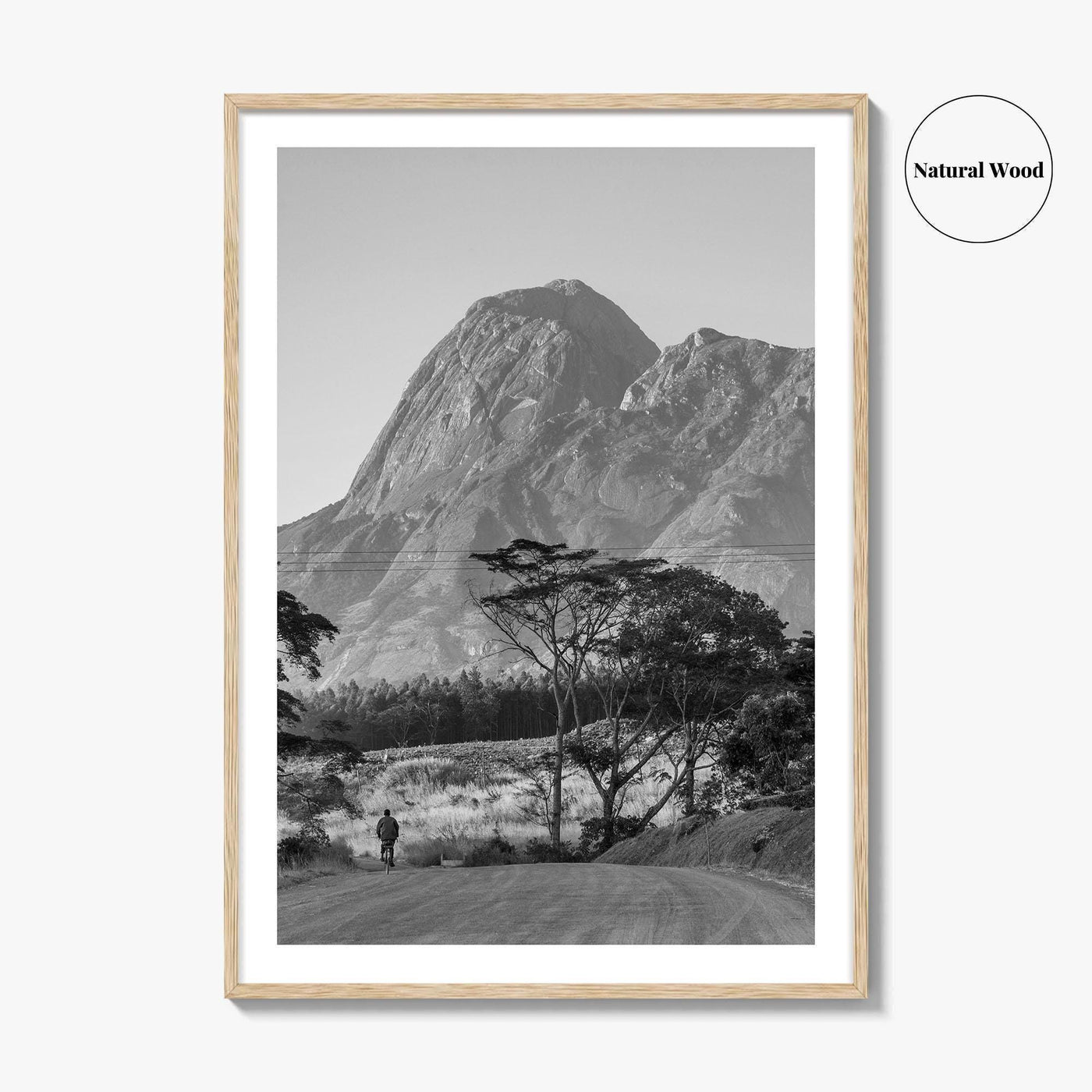 Mulanje Massif Malawi Black and White Fine Art Photo Print, Mount Mulanje, Sapitwa Peak