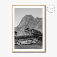 Mulanje Massif Malawi Black and White Fine Art Photo Print, Mount Mulanje, Sapitwa Peak