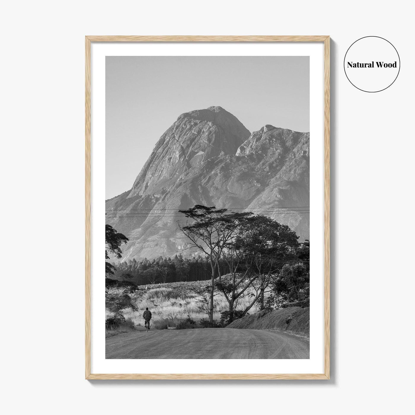 Mulanje Massif Malawi Black and White Fine Art Photo Print, Mount Mulanje, Sapitwa Peak