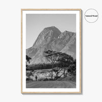 Mulanje Massif Malawi Black and White Fine Art Photo Print, Mount Mulanje, Sapitwa Peak