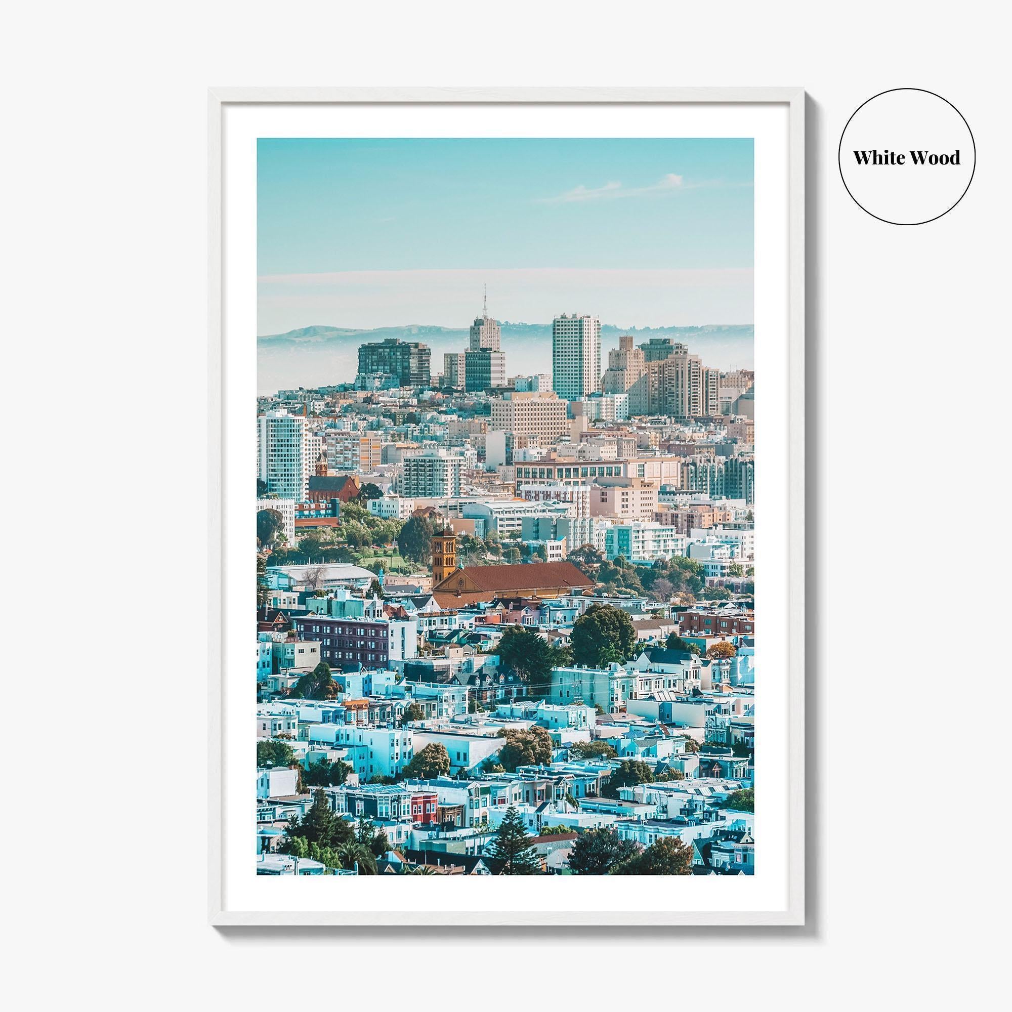 San Francisco Skyline Fine Art Photo Print, Corona Heights Park, California Wall Poster