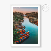 Jamaica Fine Art Photo Print, White River Boats, St Ann, Ocho Rios Wall Poster