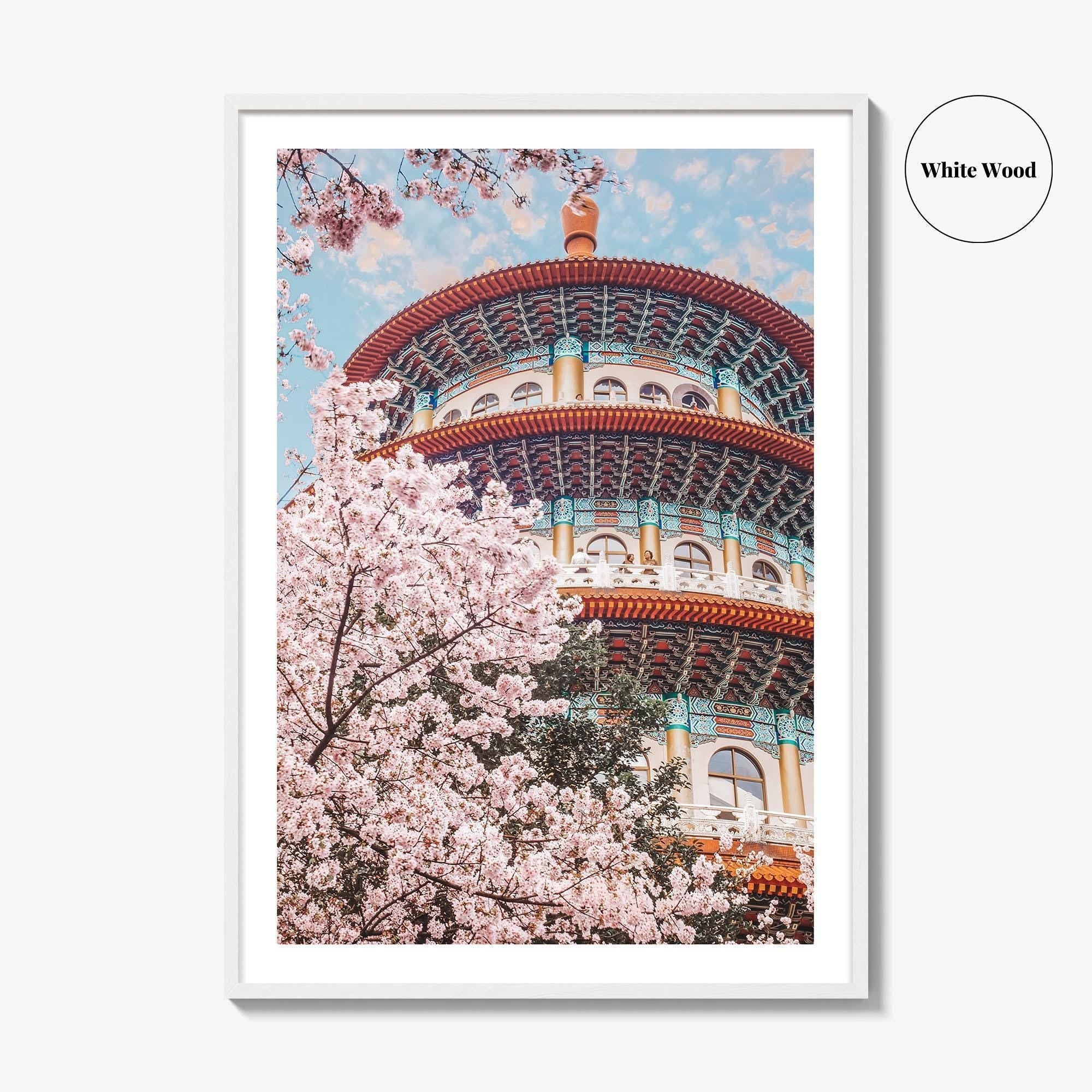 Taipei Fine Art Photo Print, Sakura Garden, Cherry Blossom, Taiwan, Wall Decor Poster