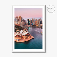 Sydney Skyline Fine Art Photo Print, Opera House, Harbour Bridge, Australia, Poster