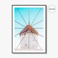 Mykonos Fine Art Photo Print, Windmill, Greece, Cyclades, Aegean, Greek Islands, Wall Poster