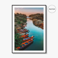 Jamaica Fine Art Photo Print, White River Boats, St Ann, Ocho Rios Wall Poster