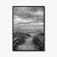 Myrtle Beach Black and White Fine Art Photo Print, South Carolina Poster