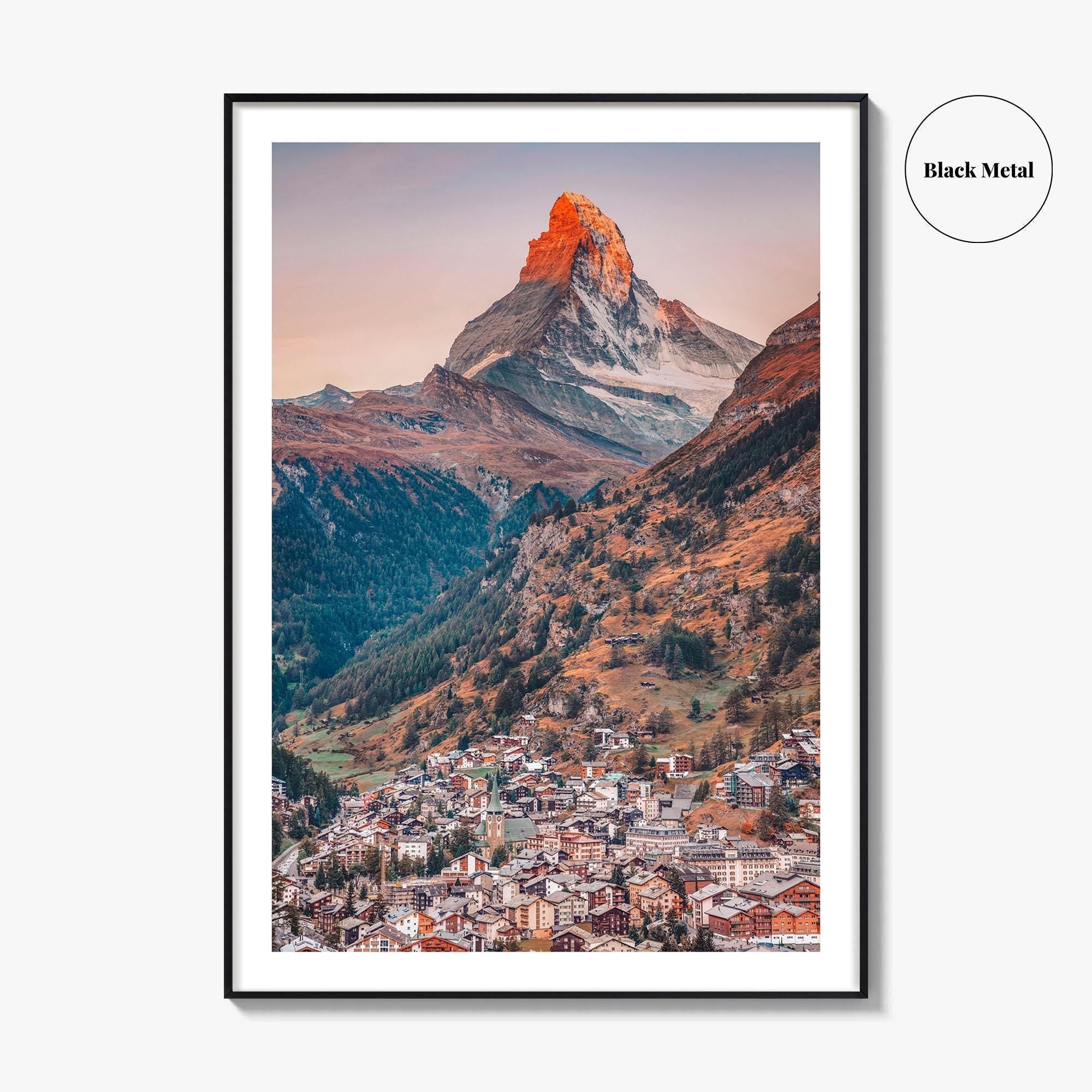 Zermatt Fine Art Photo Print, Matterhorn, Switzerland Wall Decor Poster, Swiss Alps Valais