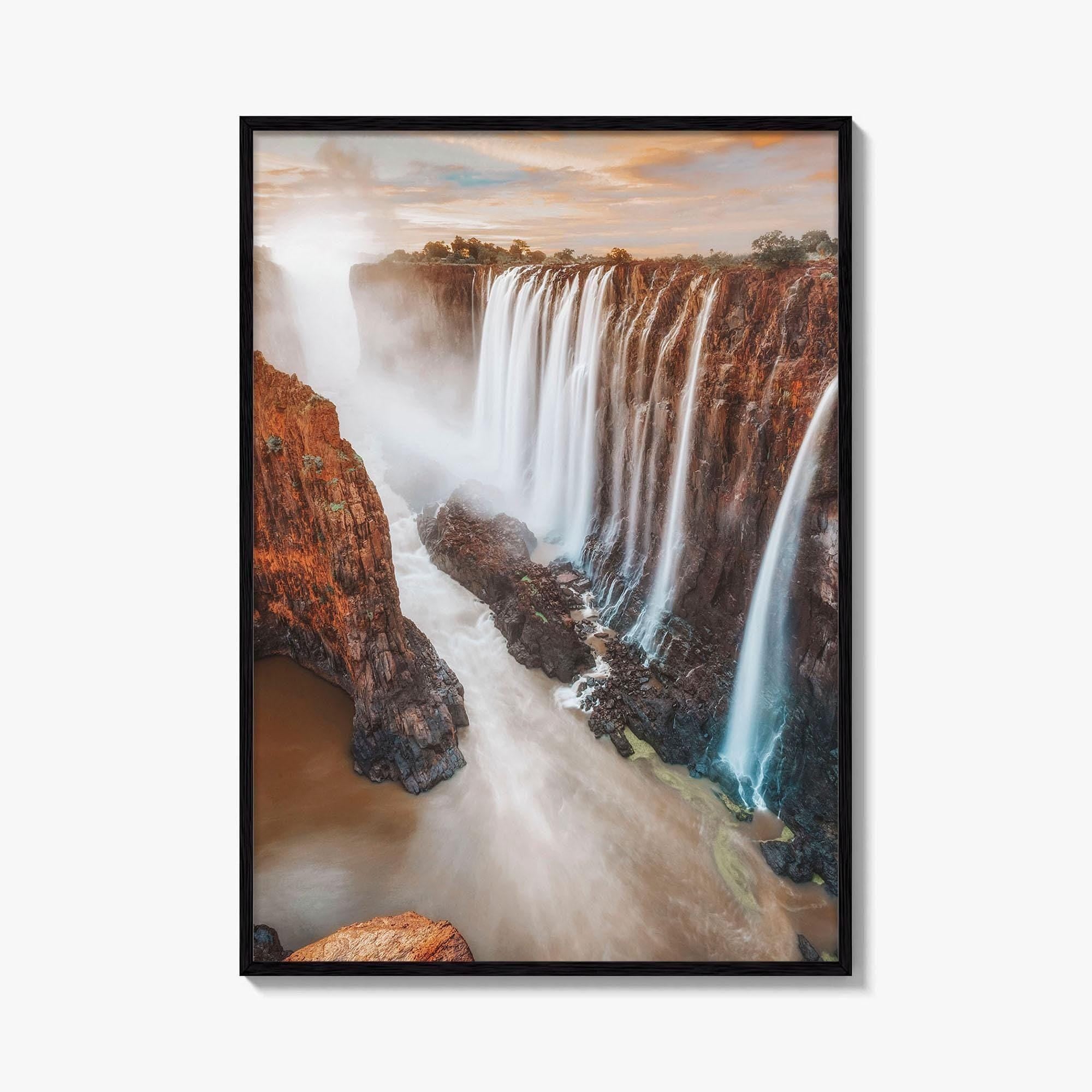 Victoria Falls Fine Art Photo Print, Zimbabwe Zambia Wall Poster, Livingstone